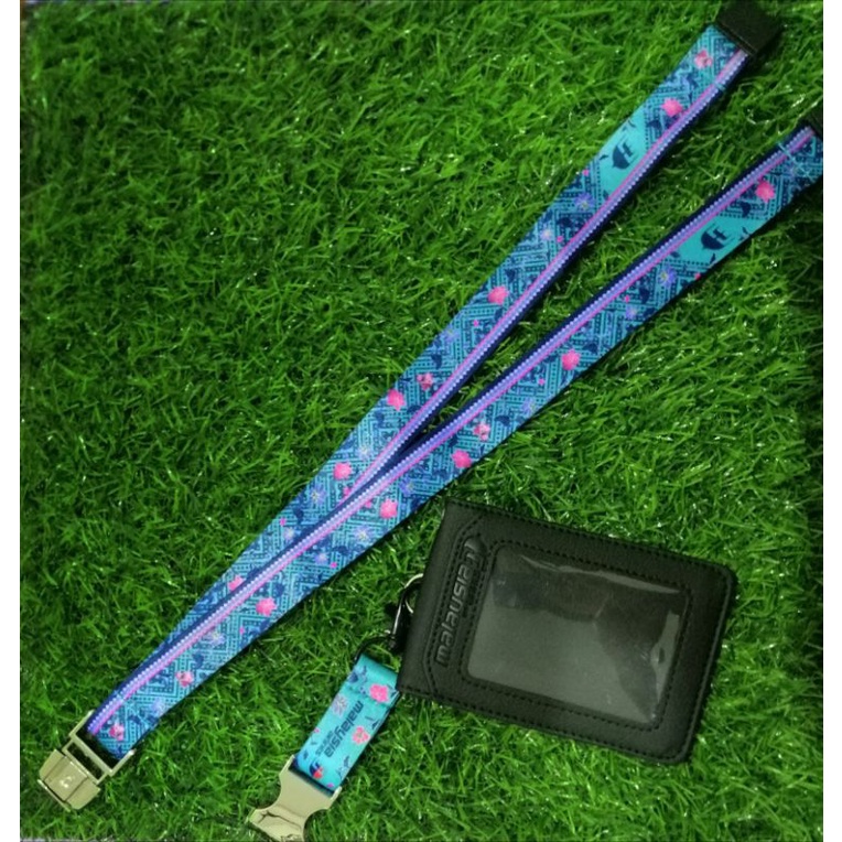 Lanyard Staff ID Malaysia Airlines Batik MH Green Fabric