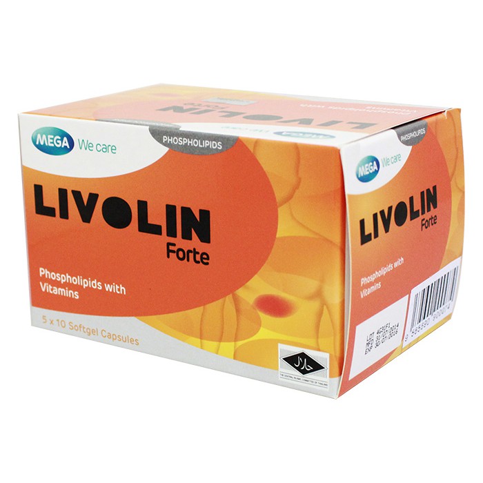 LIVOLIN FORTE PHOSPHOLIPIDS WITH VITAMINS 50'S
