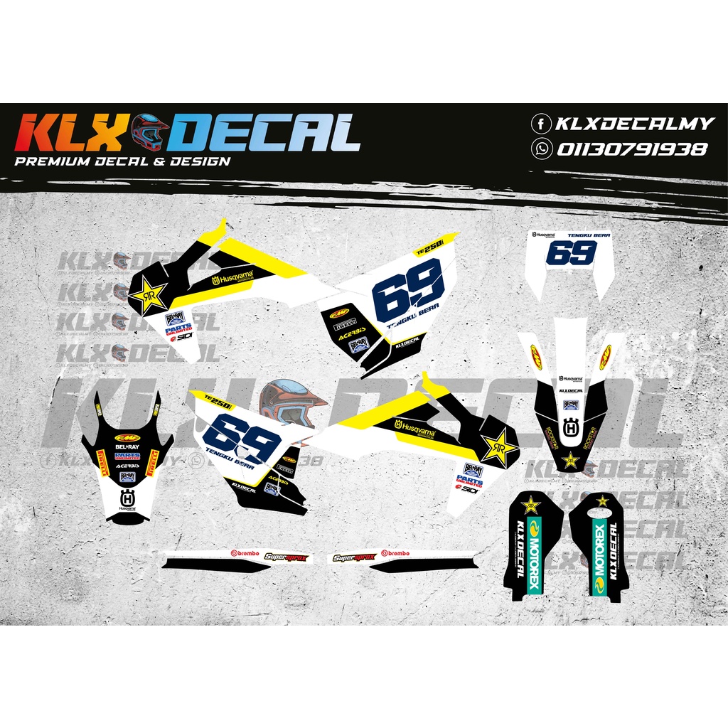 Husqvarna TE 250 2022 Decal | Graham Jarvis Replica Kit | Shopee Malaysia