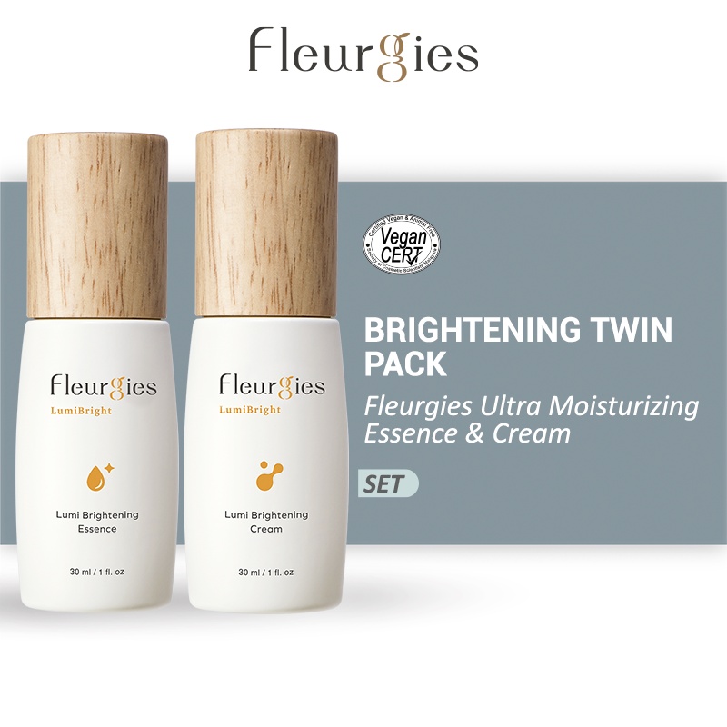 [Bundle Deal] Fleurgie Lumi Brightening Essence (30ml) & Fleurgie Lumi Brightening Cream (30ml) || Whitening Cream 美白产品