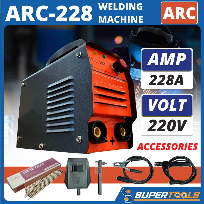 SuperTools ARC228 / ARC160i Portable Welding Inverter Machine Set Arc