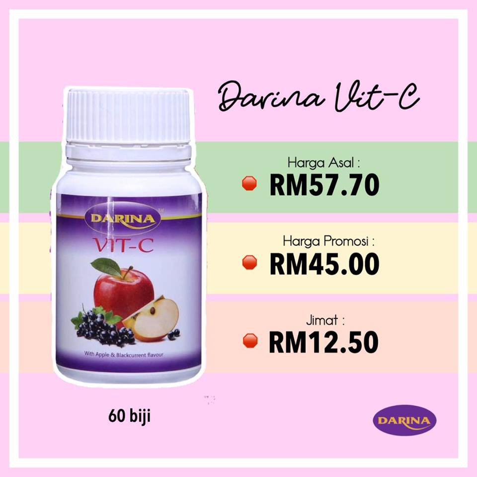 Original Hq Vitamin C Kulit Darina Vitamin C Cerahkan Kulit Flawless Shopee Malaysia