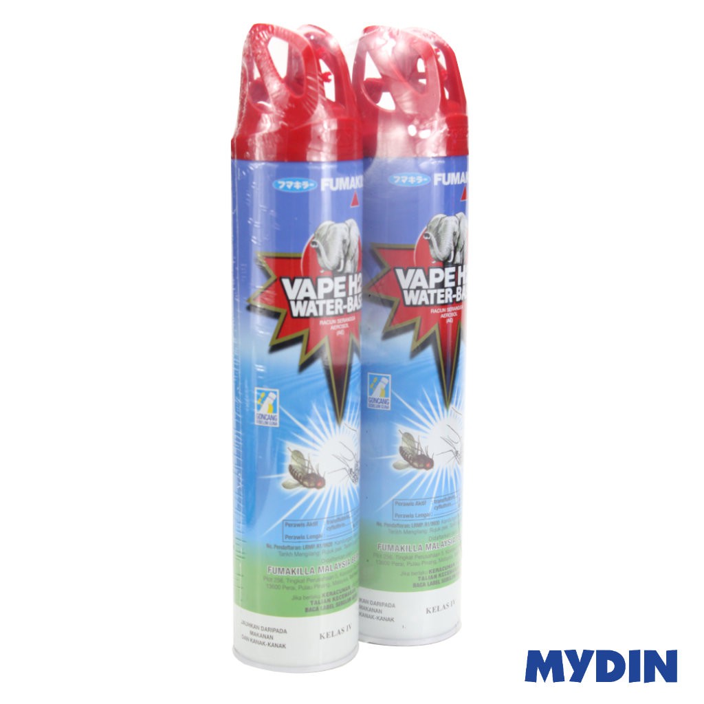 Fumakilla H20 Waterbased T Insecticide Aerosol (ae) 2 X 585ml