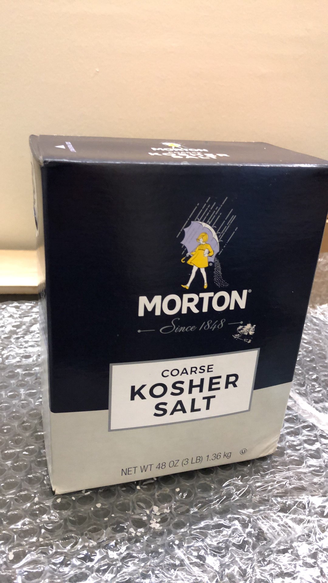 New Morton Coarse Kosher Salt 1 3 Kg Usa Shopee Malaysia