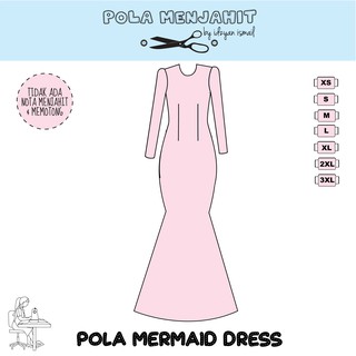 pola mermaid dress