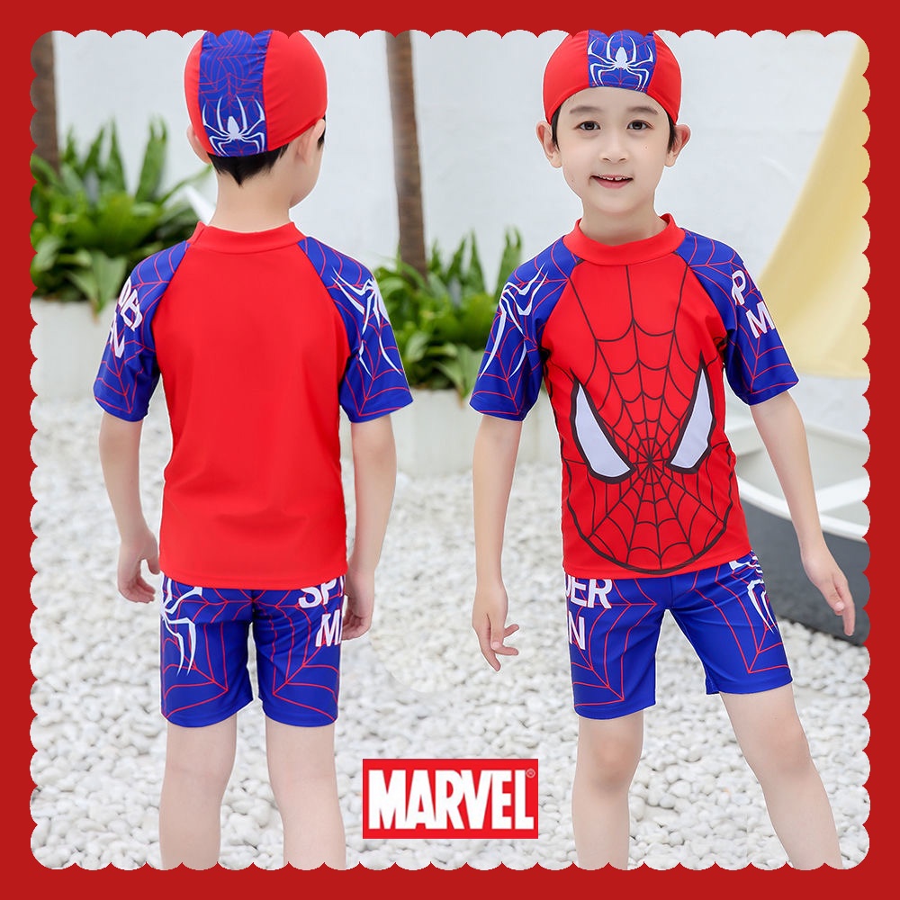 Marvel Heros SpiderMan Swimmer for Kids Boys Cute Cartoon Spiderman