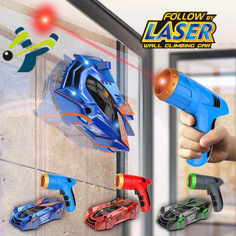 New Hot Follow Spotlight by Laser Wall Climbing Car Toy Kereta Control