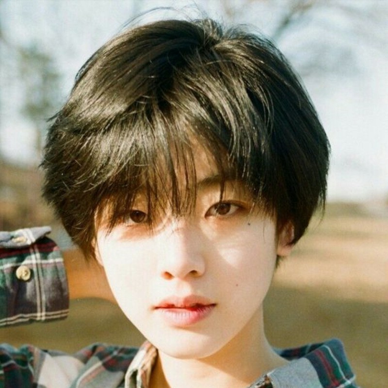 Japanese Short Straight Hair Male General Oblique Bangs Wig