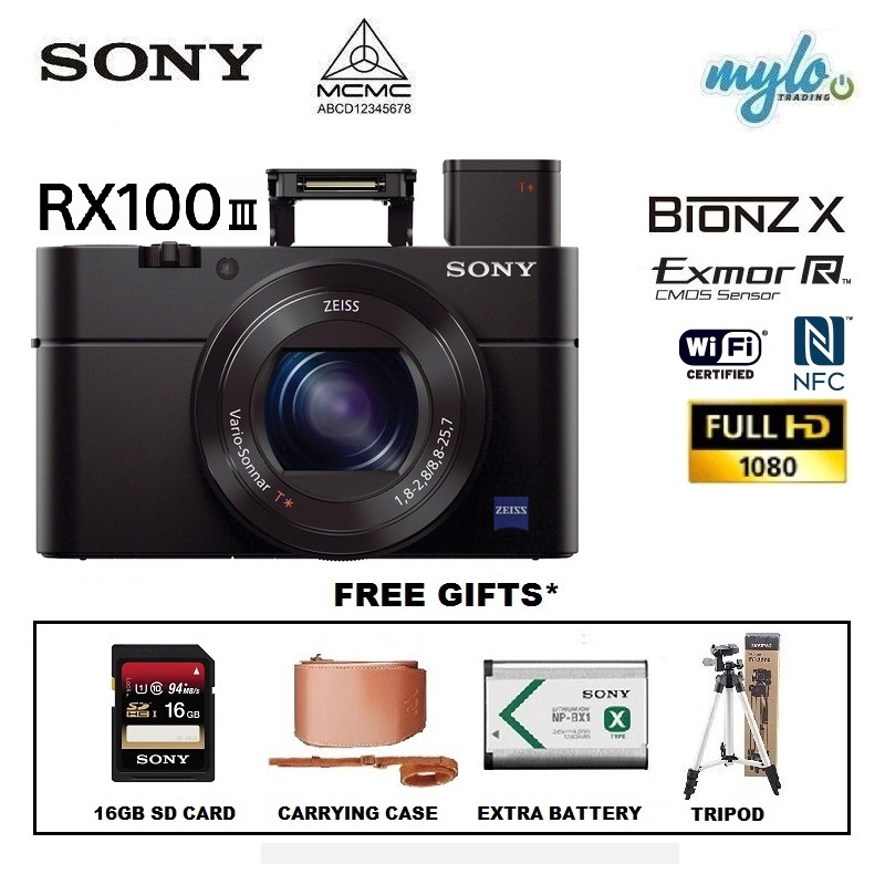 Sony Cybershot Dsc Rx100 Iii Rx100 Mark Iii Digital Camera Rx100m3 Shopee Malaysia