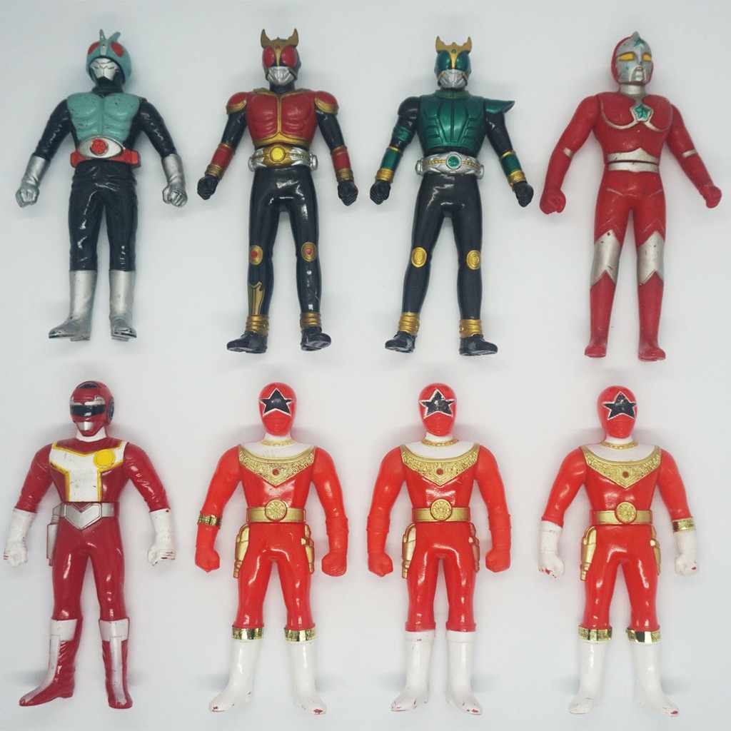 FIGURINE SOFUBI BANDAI Japan Sentai Kyoryuger argent 4,5 pouces Power