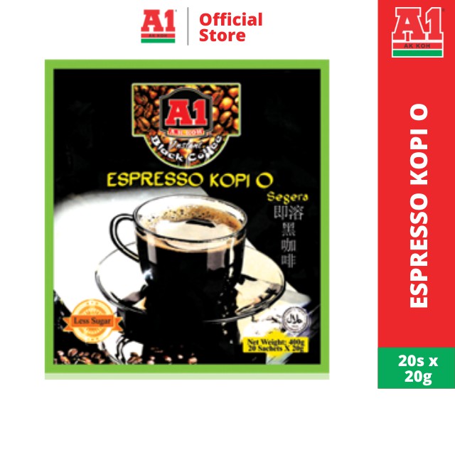 A1 Instant Espresso Kopi O (20g x 20 sachets) Shopee Malaysia