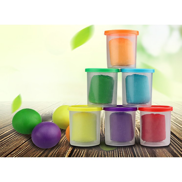 6BOX Colourful Play Dough Colourful Playdoh Mainan Tanah  