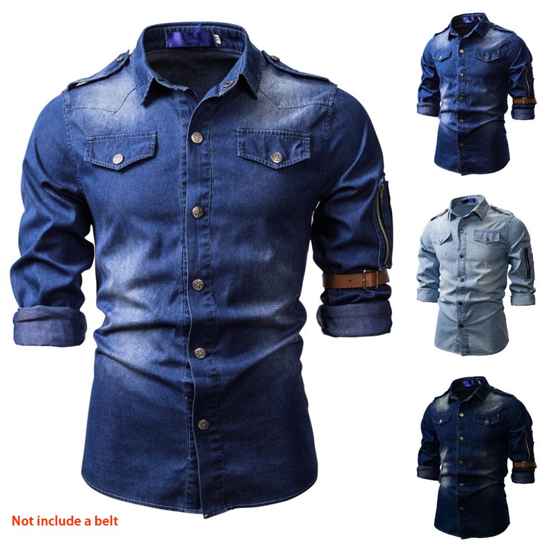 jeans shirt blue