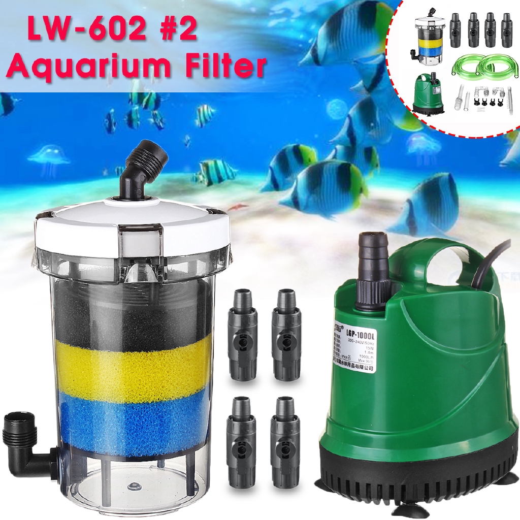 15W 1000L/H Super Quiet Aquarium External Canister Filter