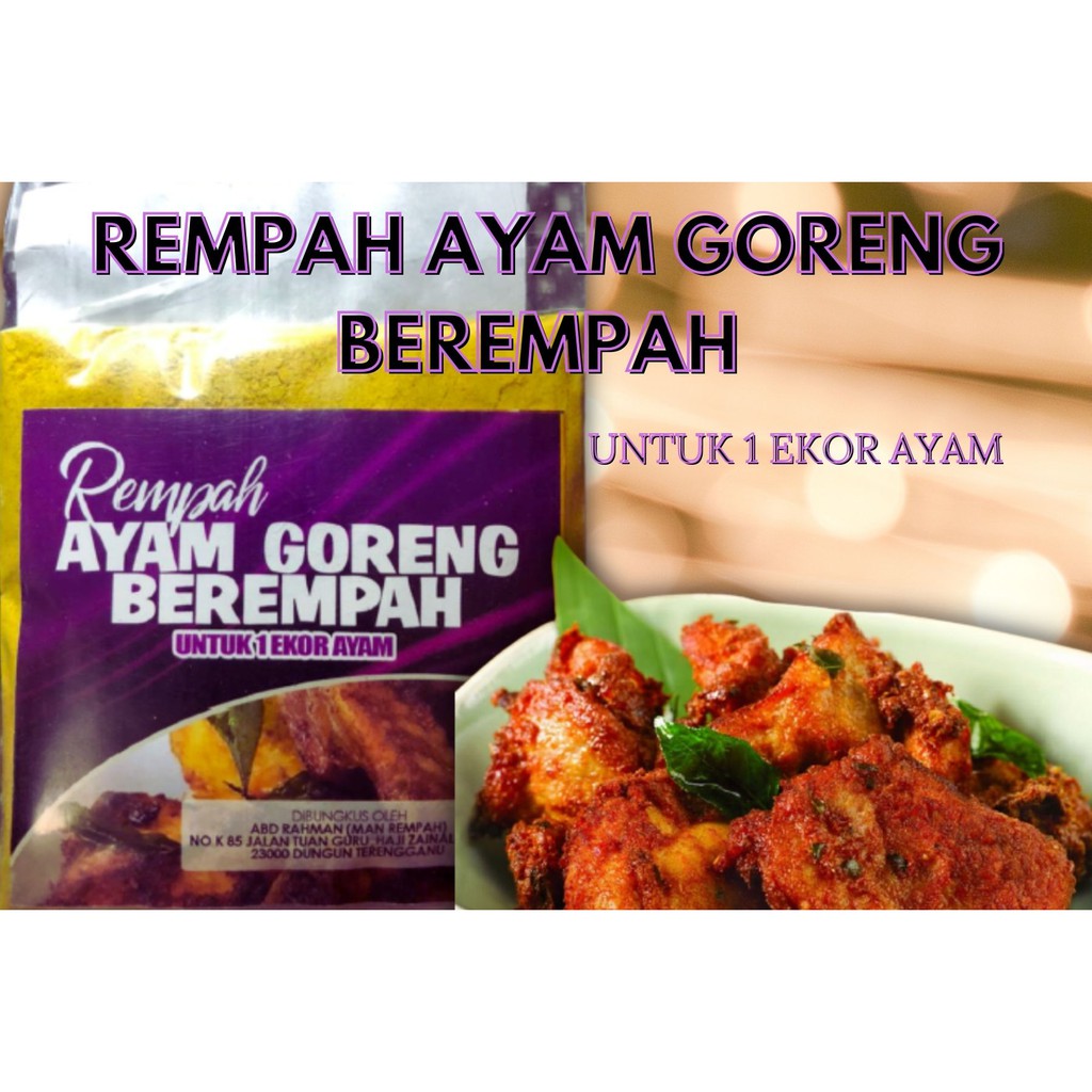 REMPAH AYAM GORENG BEREMPAH 1 EKOR AYAM  Shopee Malaysia