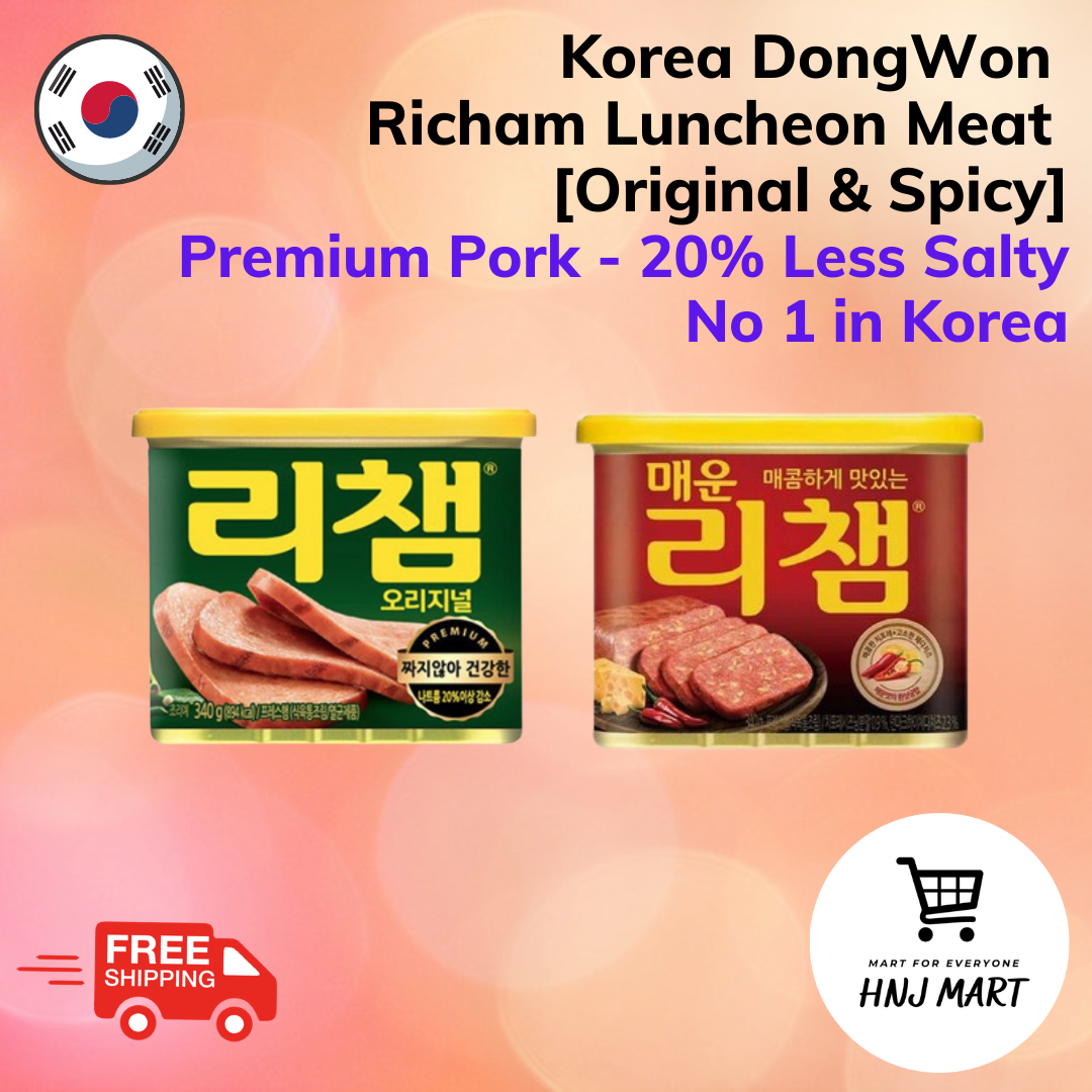 Korea DongWon Richam Luncheon Meat [Original & Spicy] 韩国东远午餐肉 [原味/辣味] 200g/340g Shopee Malaysia