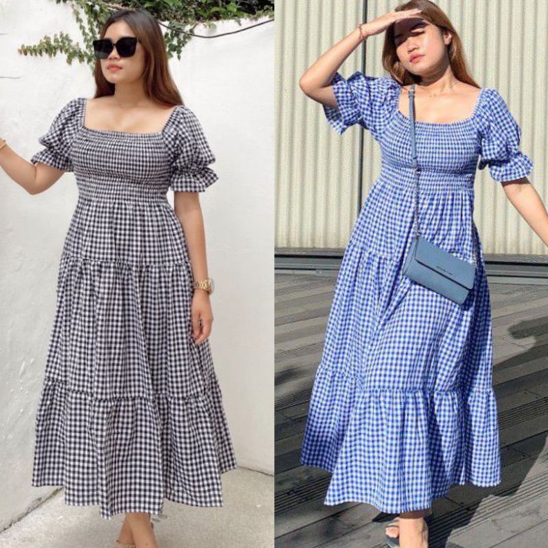 midi dress korean sabrina kasual Jual Dress Korean Style Midi Busui Fredly Sabrina Kasual Baju Wanita Polos  Full Kancing Tali Samping