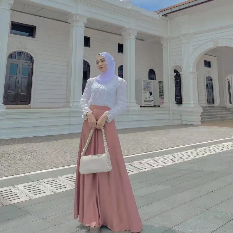 muslimah plain lenght skirt muslimah skirt women