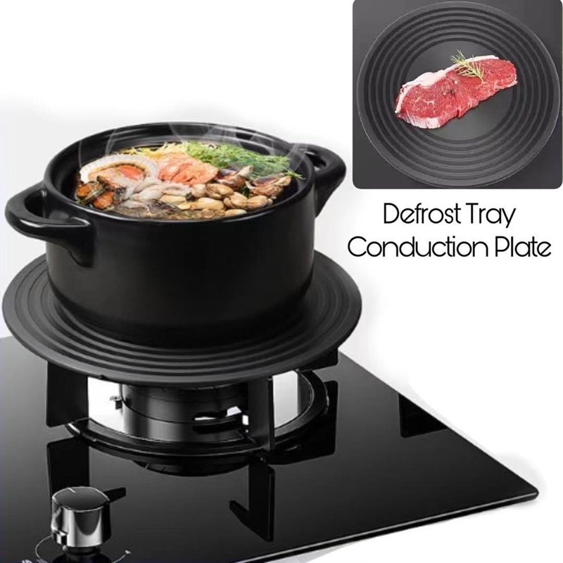 Heat diffuser gas stove elak belakang periuk hitam slowly simmering