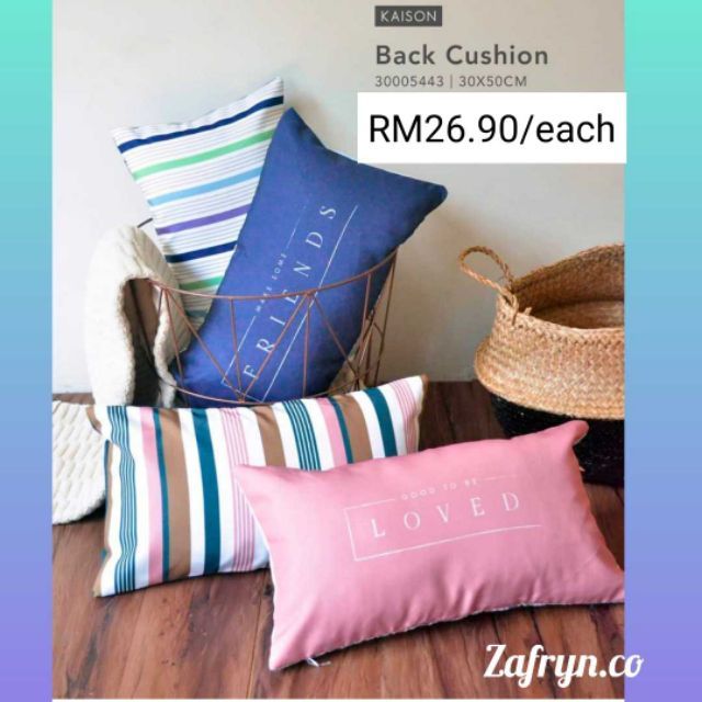 Kaison Back Cushion 30x50cm Shopee Malaysia