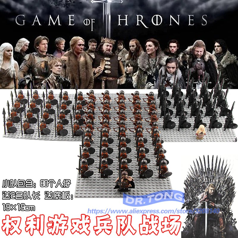 Game Of Thrones Eddard Stark Spear Sword Infantry Jory Cassel Ice And Fire Unsullied Infantry Building Blocks Toys Shopee Malaysia