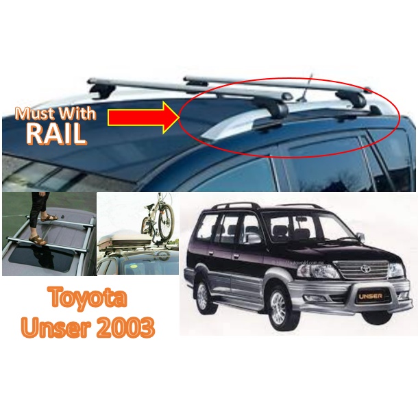 Toyota Unser 2003 New Aluminium universal roof carrier Cross Bar Roof Rack Bar Roof Carrier Luggage Carrier