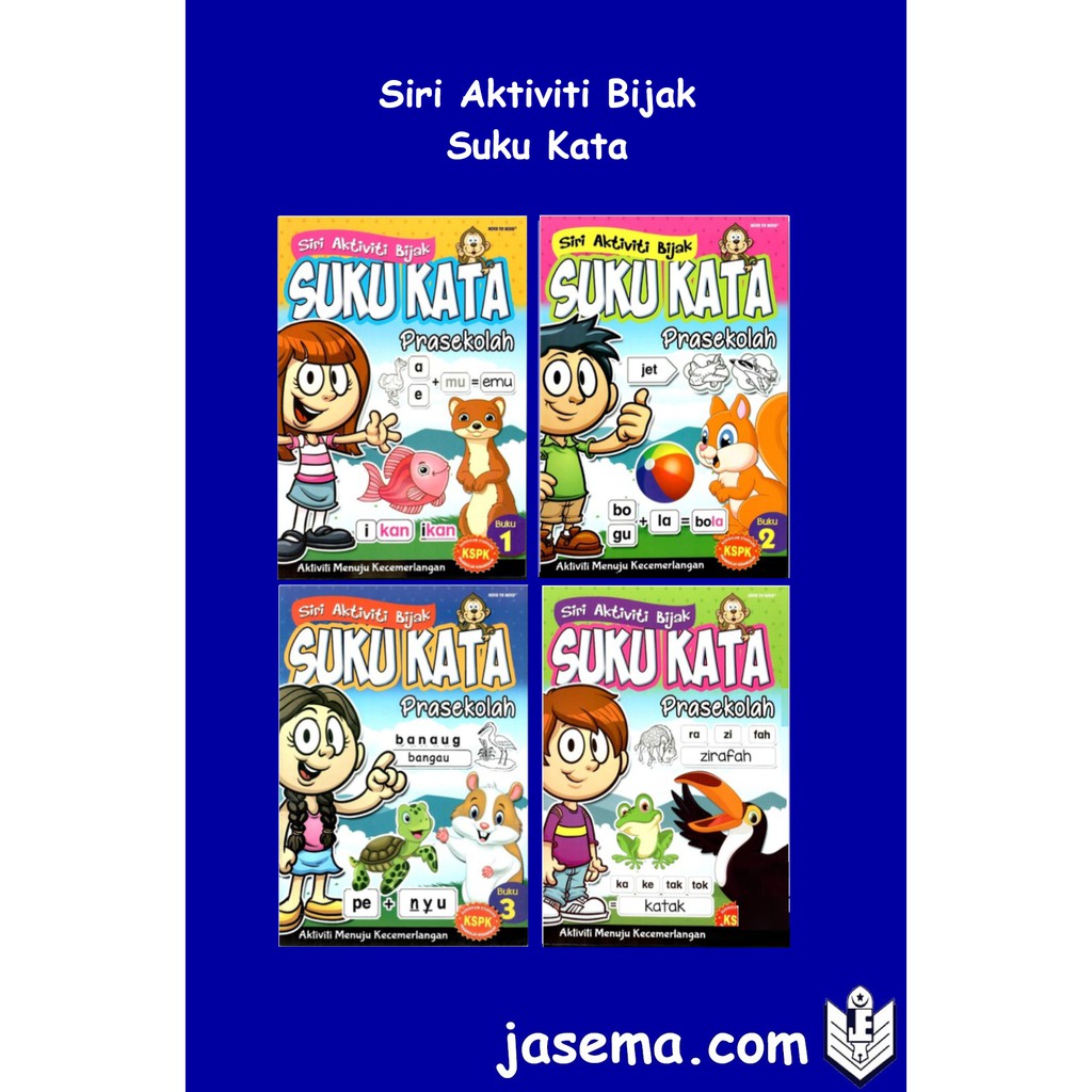 Siri Aktiviti Bijak Suku Kata Prasekolah Shopee Malaysia