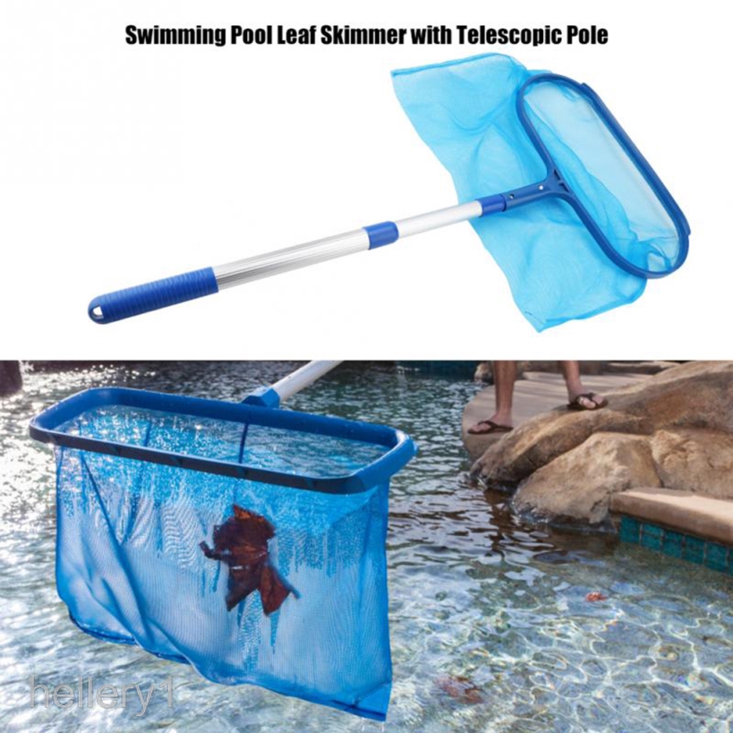 Fine Mesh Swimming Pool Leaf Skimmer Net with Telescopic Pole Pool Cleaner Skimming Net