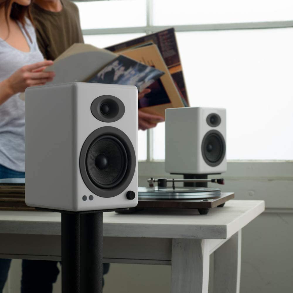 Audioengine A5+ Plus Wireless Speaker Desktop Monitor Speakers Home Music System aptX HD Bluetooth,150W Powered