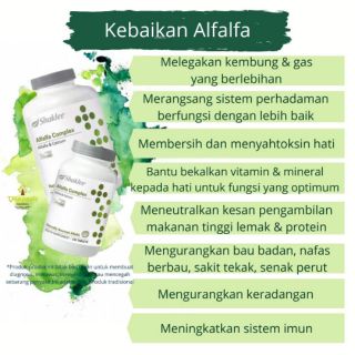 [READY STOCK] Alfalfa Complex  SHAKLEE  Shopee Malaysia