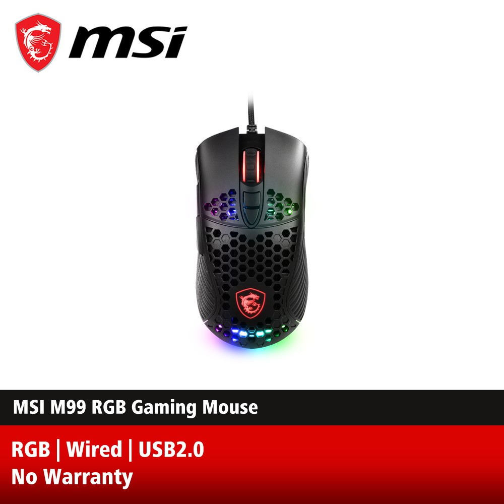 MSI M99 Wired RGB GAMING MOUSE | Shopee Malaysia