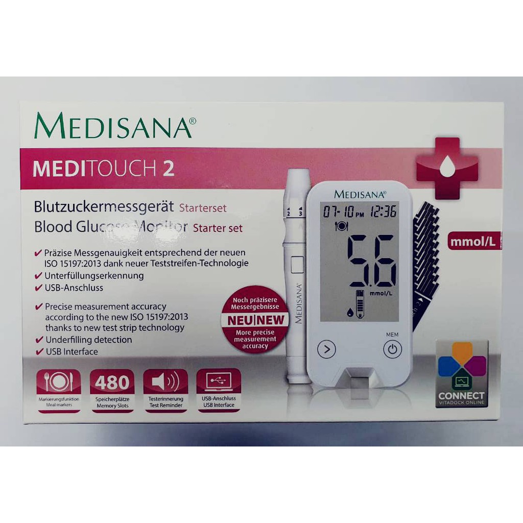 backup Storing Atlantische Oceaan LATEST MODEL] Medisana Meditouch2 Blood Glucose Monitor Starter Set |  Shopee Malaysia