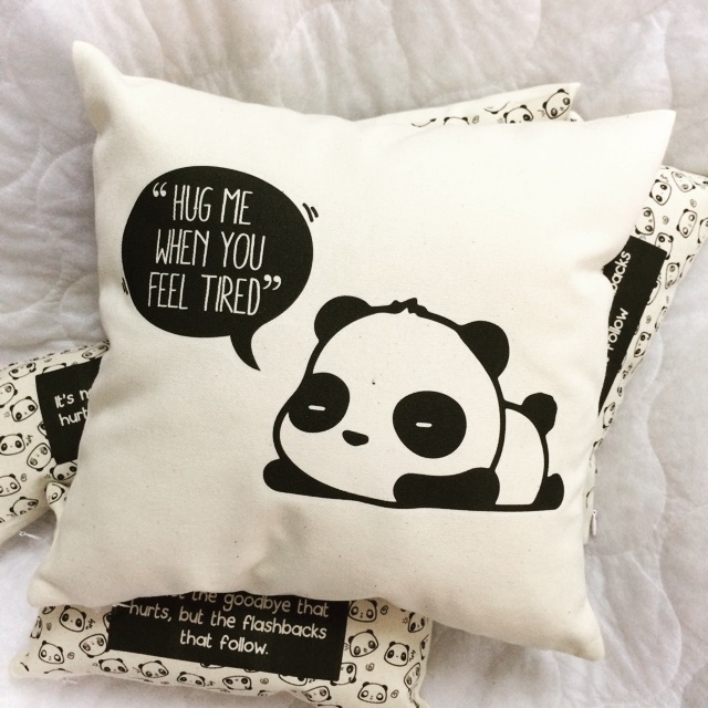 cute panda pillow