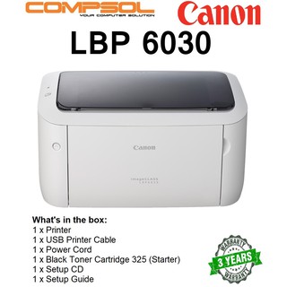 Canon Lbp 6030 Mono Laser Printer Hl1110 Hl1210w 6030w M12a M12w Mf3010 Shopee Malaysia