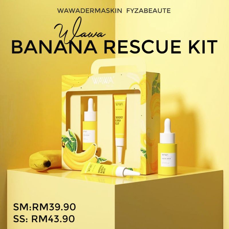 WAWA DERMASKIN BANANA RESCUE KIT BY WAWA ZAINAL