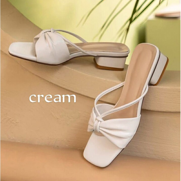 RAYA women's sandals with 3 CM tofu heels, latest ikat kokop