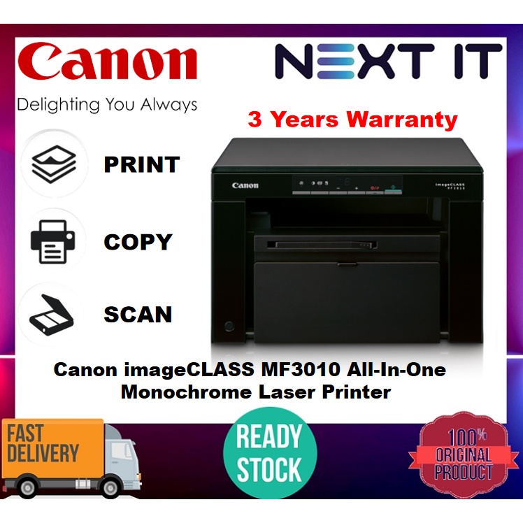 Canon image CLASS MF3010 All-In-One Monochrome Laser Printer Home Office Use Printer (Print/Scan/Copy)