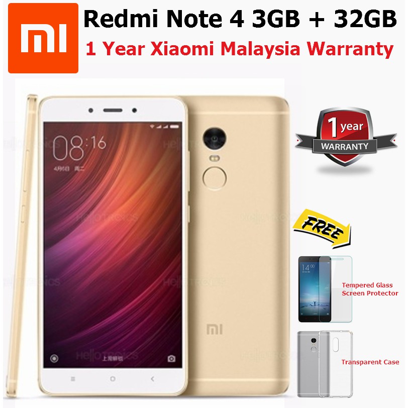 Xiaomi Redmi Note 4 3GB + 32GB Xiaomi Malaysia Warranty