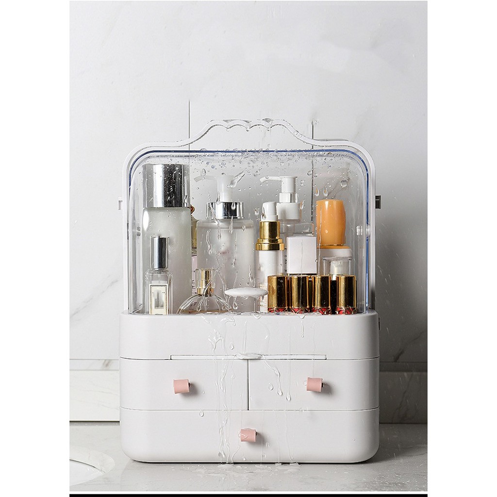 AMG Women Beauty Cosmetic Storage Box Waterproof Dustproof Large Makeup  Organizer Makeup Storage Box BMB-P | Shopee Malaysia