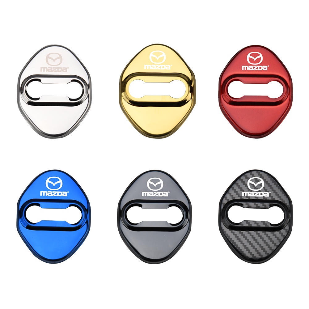 Multi Purpose 4PCS Car Door Lock Cover Mazda 2 3 6 CX3 CX5 CX8 CX9 CX30 MX-5 BT50 Auto Protect Case Decoration Essential - Image 2