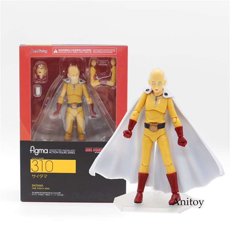 Figma 310 One Punch Man Saitama Anime Action Figure Collectible Model Toy Shopee Malaysia - saitama cape roblox