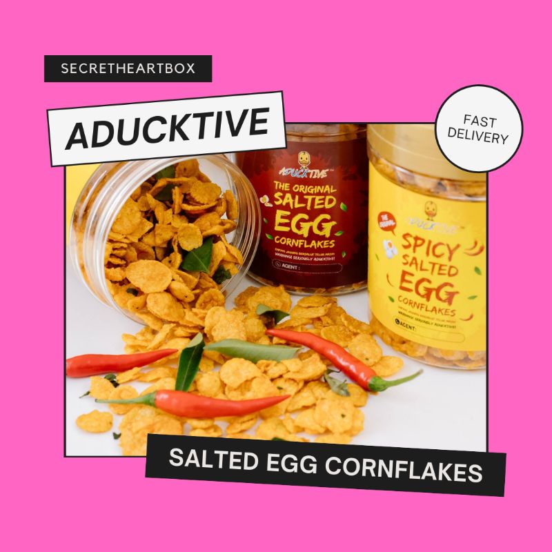 Buy 1 Free 1 Aducktive Salted Egg Cornflakes Original Spicy Shopee