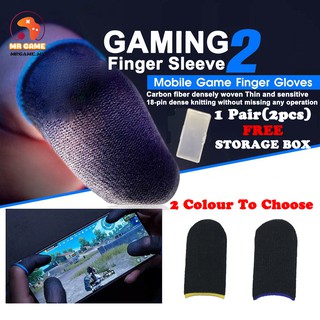 V2 Gaming Finger Sleeve Sarung Jari Gaming Finger Sleeve Sarung Tangan Game Sarung Tangan Gaming PUBG