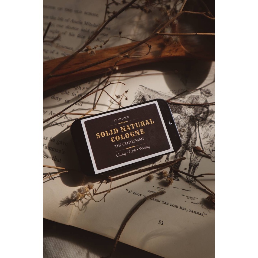 by Melodie handmade gift solid natural Cologne: THE GENTLEMAN