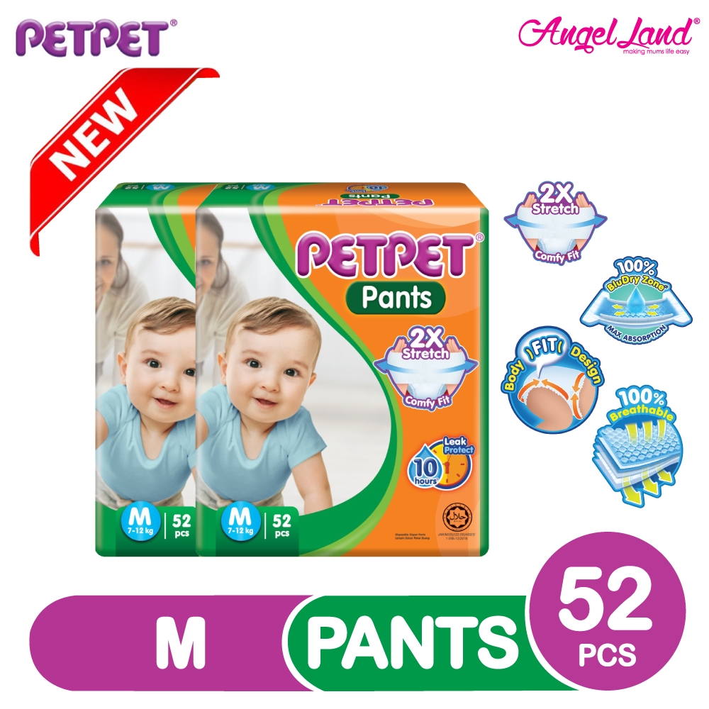 PETPET DayNight Pants Jumbo Packs M52/L44/XL38/XXL30 (2Packs) | Shopee ...