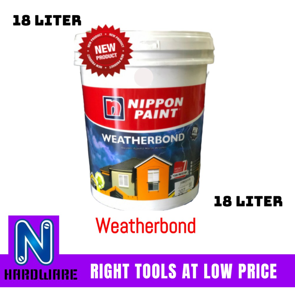 Nippon Paint Weatherbond Page 2 Exterior Wall Paint Cat Luar Dinding Rumah 18l 18 Liter Shopee Malaysia