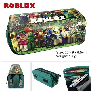 Roblox Virtual World Canvas Double Layer Large Capacity Zipper Pencil Case Pencil Case Student Supplies Wallet Shopee Malaysia - roblox pencil case game around candy color pu pencil case student men and women cute stationery bag pencil box for kids white pencil case from