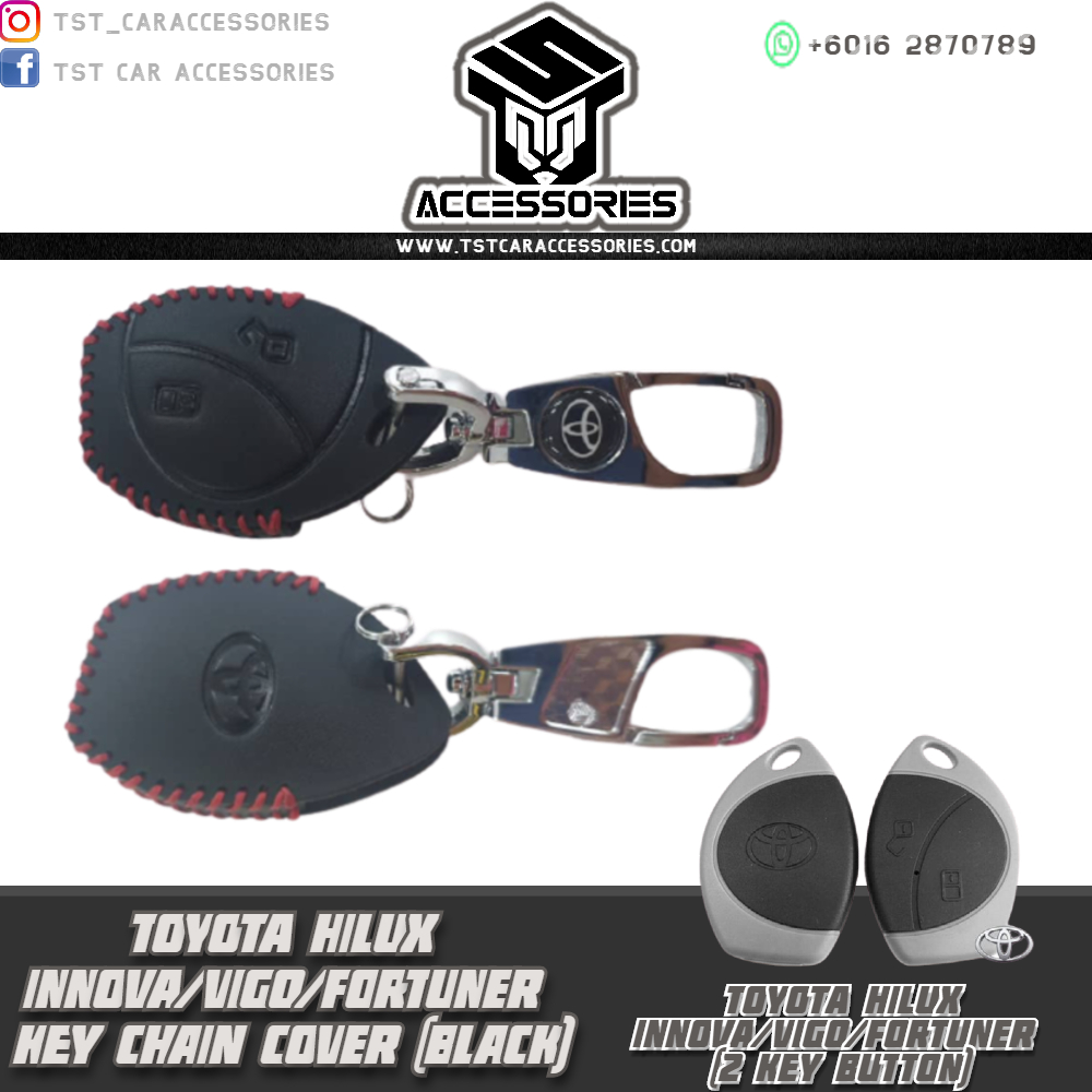 TOYOTA HILUX INNOVA / VIGO / FORTUNER LEATHER CAR KEY CASE COVER