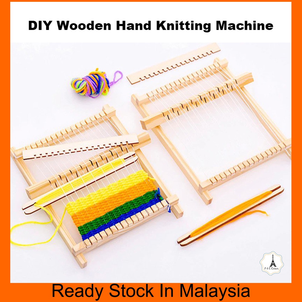 DIY Traditional Wooden Weaving Loom Craft Yarn Hand Knitting Machine Handicraft Intellectual Development Educational