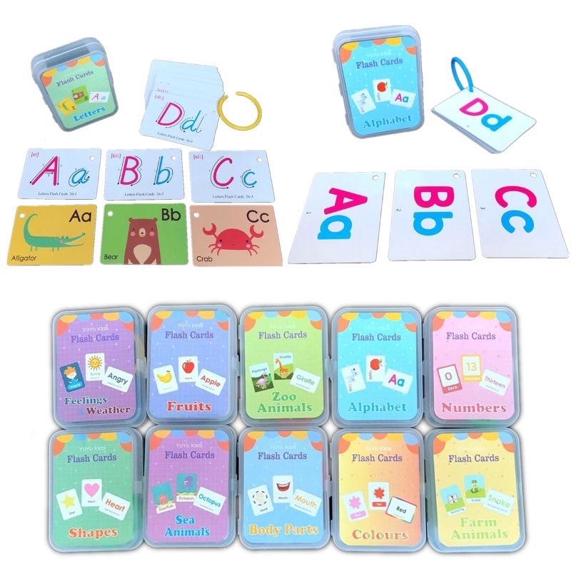 cognitive Kids Learning Card Learning ABC aplhabet number baby early